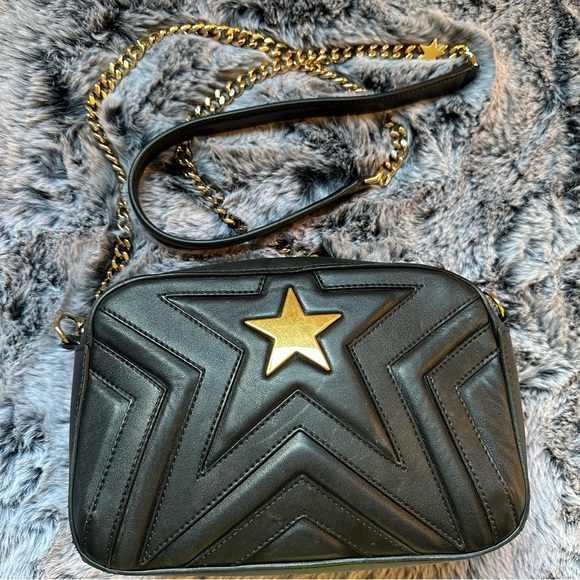 SOLD!on EBay Stella McCartney Stella Star Eco Alter Nappa Star Patch Bag Black - Picture 2 of 15